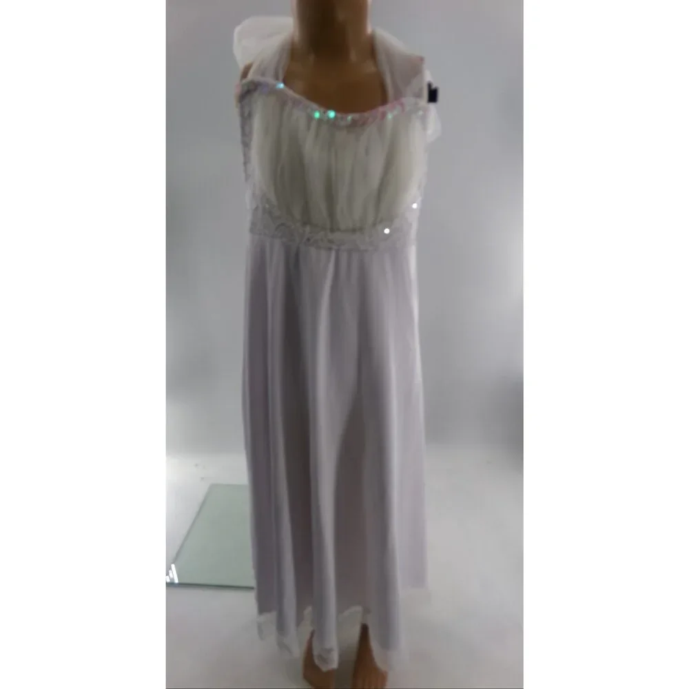 Pre-Owned Dance Costume Large Child White Libert's 1208 Lyrical Contemporary Ba